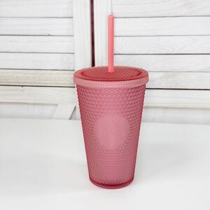 Starbucks Studded Soft Touch Tumbler Cup Pink Lemonade‎ 16oz Grande 2022